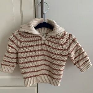 Infant quarter zip sweater